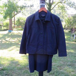 Brooks Brothers Jacket (Sz. 16) and Skirt (Sz. 14), Navy Blue